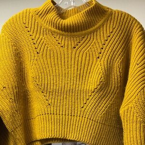 Mustard Cropped Sweater